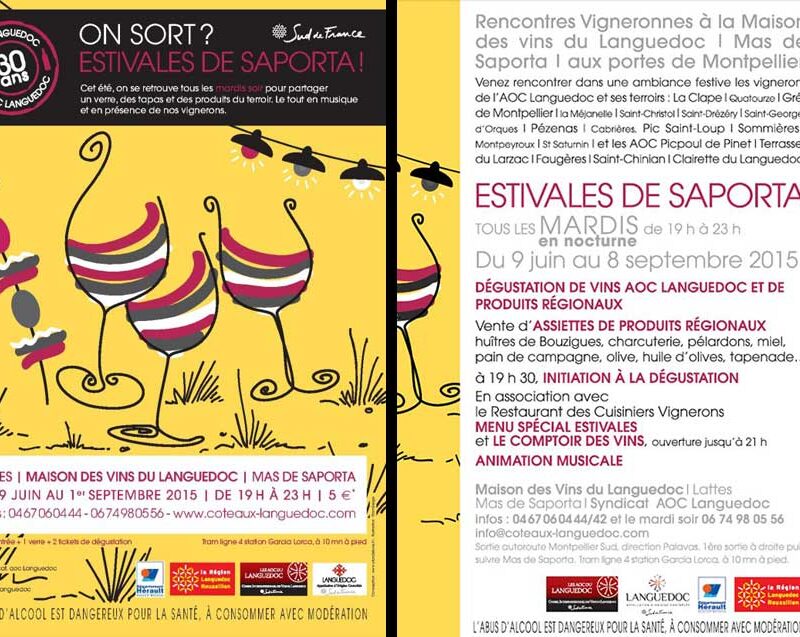 Affiche des Estivales de Saporta 2015