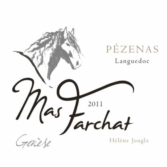 Etiquette de notre cuvée Genèse Mas Farchat 2011